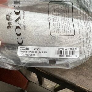 COACH Trigger Snap Bag Charm w Cherry Print CZ088 NWT